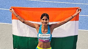 Photo: X | India All Sports : Indian athlete Parul Chaudhary.