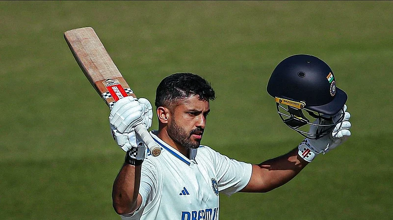 karun nair X india a test