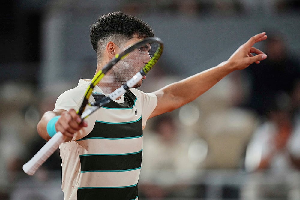 | Photo: AP/Thibault Camus : French Open 2025: Carlos Alcaraz vs Damir Dzumhur