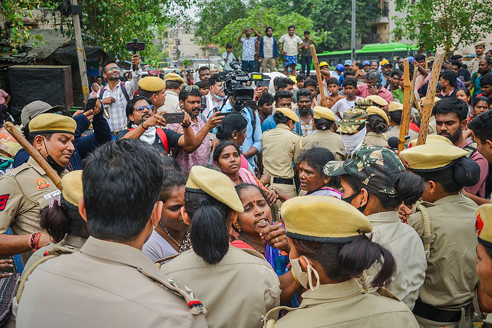 Demolition at Madrasi Camp
