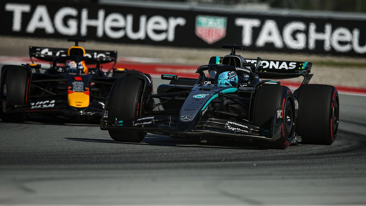 Max Verstappen collided with George Russell twice at the Spanish Grand Prix