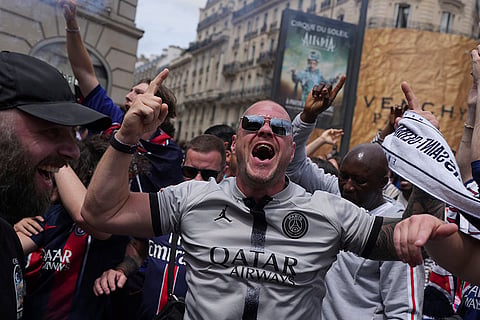 PSG Champions League Celebrations