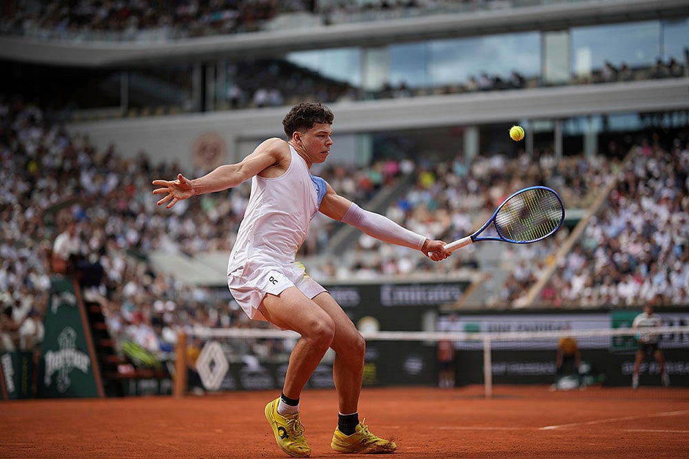 French Open Tennis 2025 fourth round match Carlos Alcaraz vs Ben Shelton_4