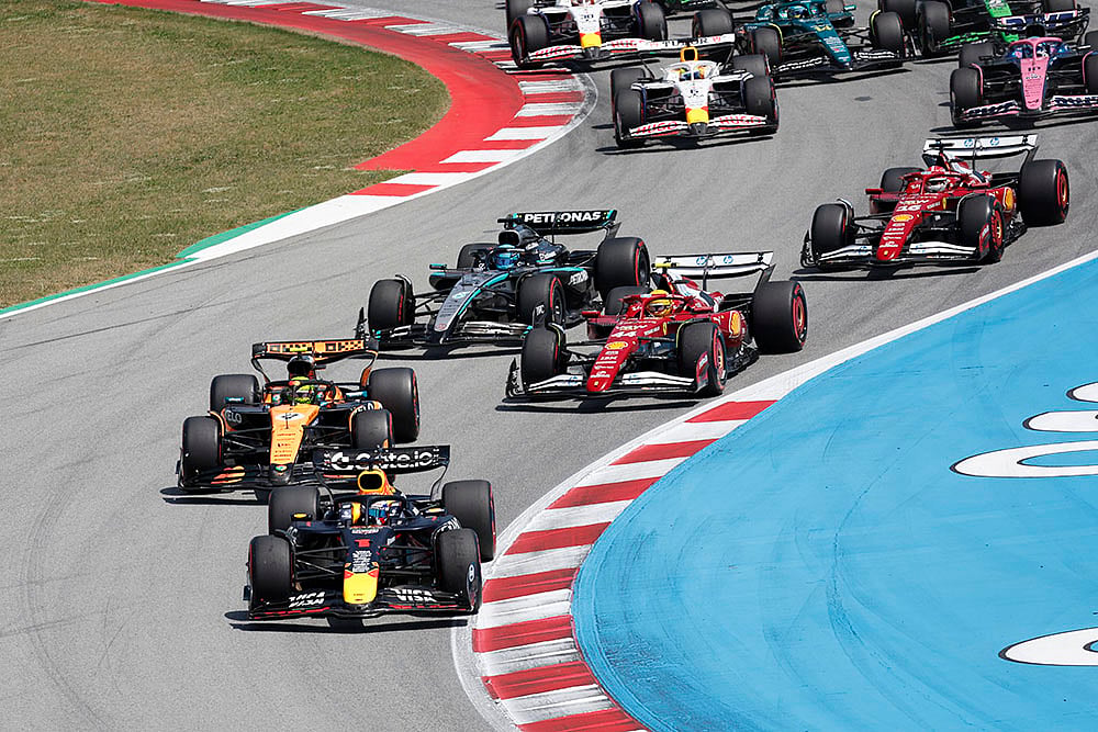Spain F1 GP Auto Racing 2025, Spanish Grand Prix Formula One: Max Verstappen