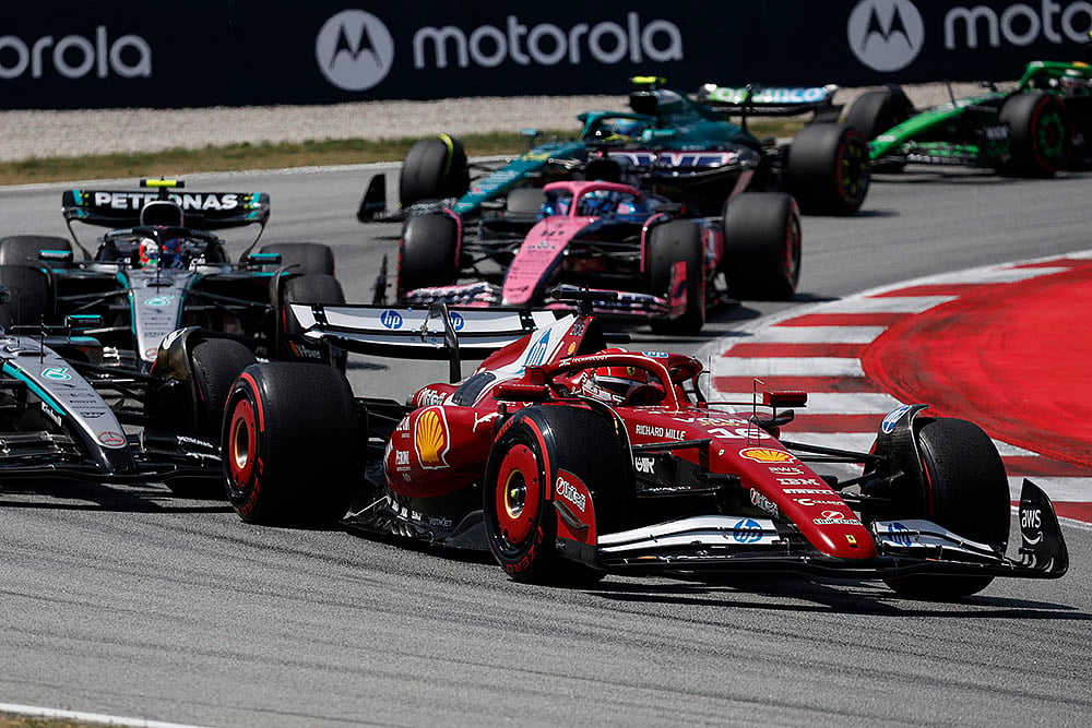 Spain F1 GP Auto Racing 2025, Spanish Grand Prix Formula One: Charles Leclerc