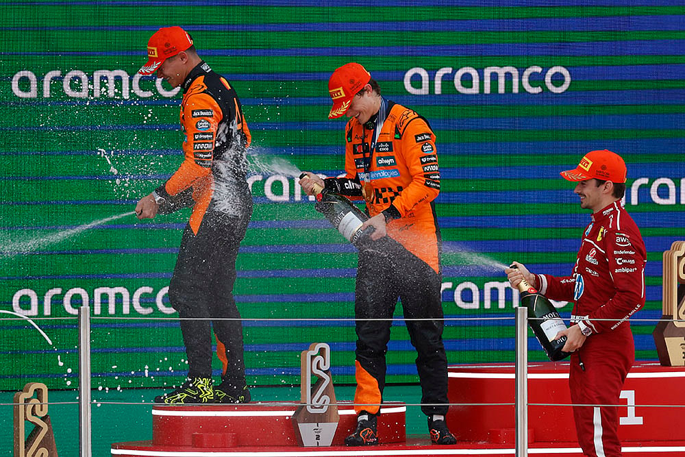 Spain F1 GP Auto Racing 2025, Spanish Grand Prix Formula One: Oscar Piastri, Lando Norris