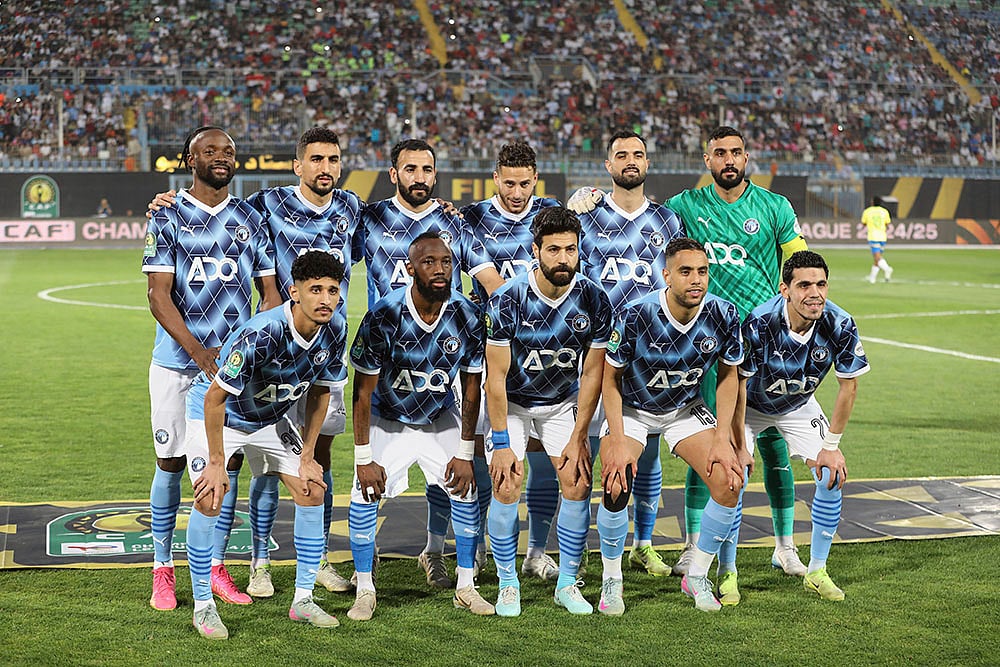 Egypt Soccer CAF Champions League Final Pyramids FC vs Mamelodi Sundowns: Pyramids team 