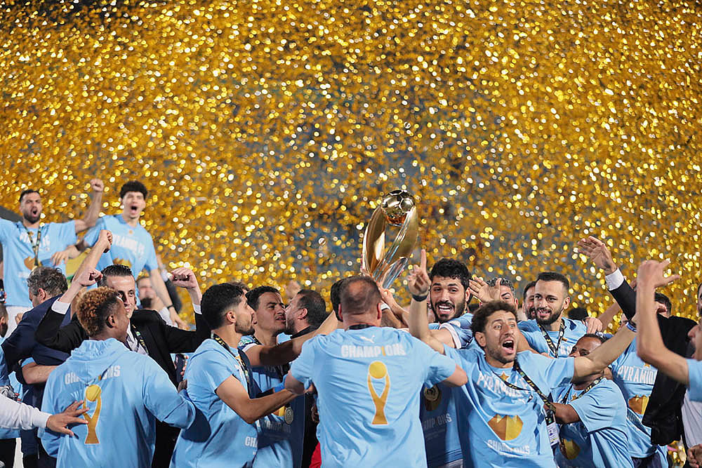 Egypt Soccer CAF Champions League Final Pyramids FC vs Mamelodi Sundowns photo 