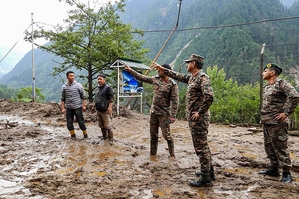 Sikkim landslides Aftermath of heavy rainfall in Sikkim