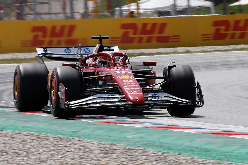 Spain F1 GP Auto Racing 2025, Spanish Grand Prix Formula One: Charles Leclerc