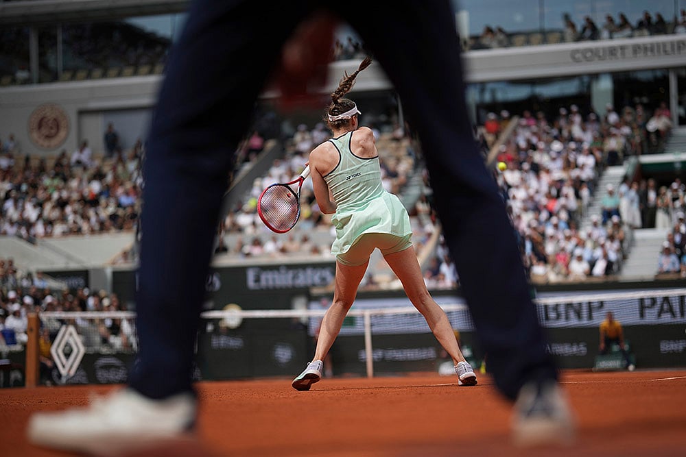 French Open Tennis 2025 fourth round match Iga Swiatek vs Elena Rybakina_3