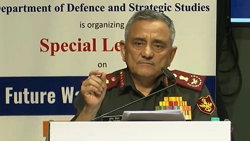 CDS General Anil Chauhan at a special lecture in Pune University