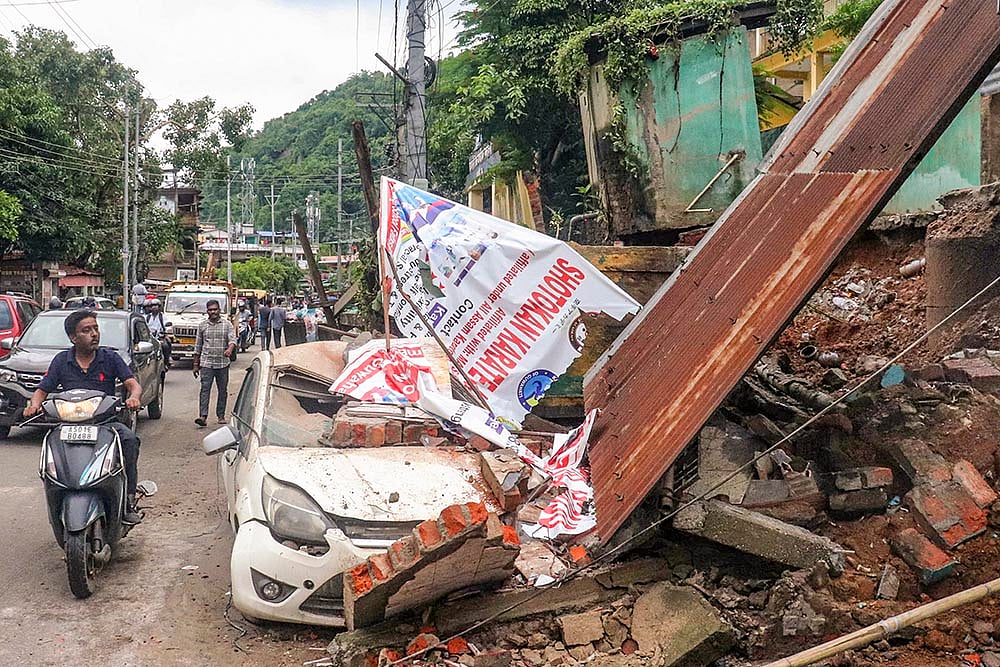 Northeast weather floods after heavy rains_Weather: Damage after rain in Guwahati