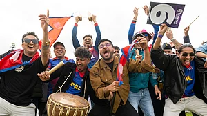 Photo: X | CAN : Nepal cricket fans in Dundee, Scotland.