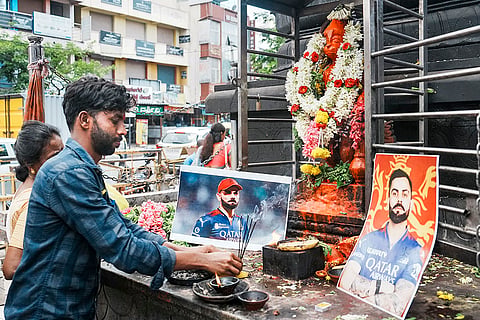 RCB fans offer prayers for victory