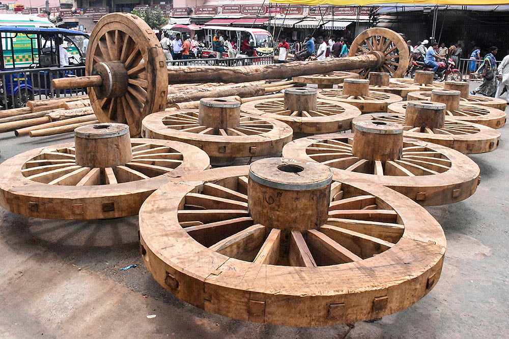 Preparations for Rath Yatra in Puri