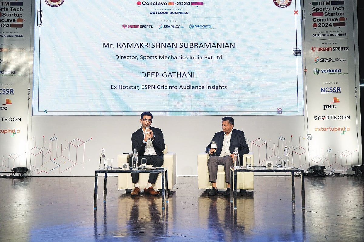 Ramakrishnan Subramanian, Director, Sports Mechanics India Pvt. Ltd, and Deep Gathani, Ex-Audience Insights at ESPNcricinfo