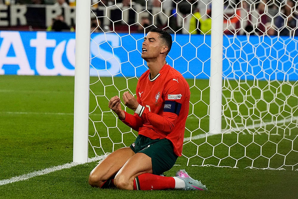 UEFA Nations League semifinal soccer Germany vs Portugal: Cristiano Ronaldo 
