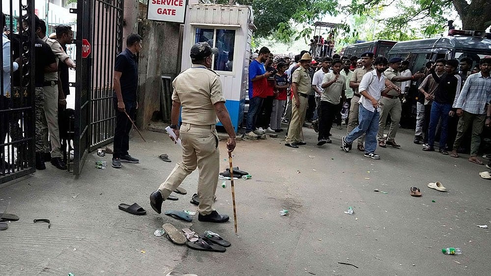 | Photo: AP/Aijaz Rahi : RCB Victory Parade Stampede in Bengaluru.