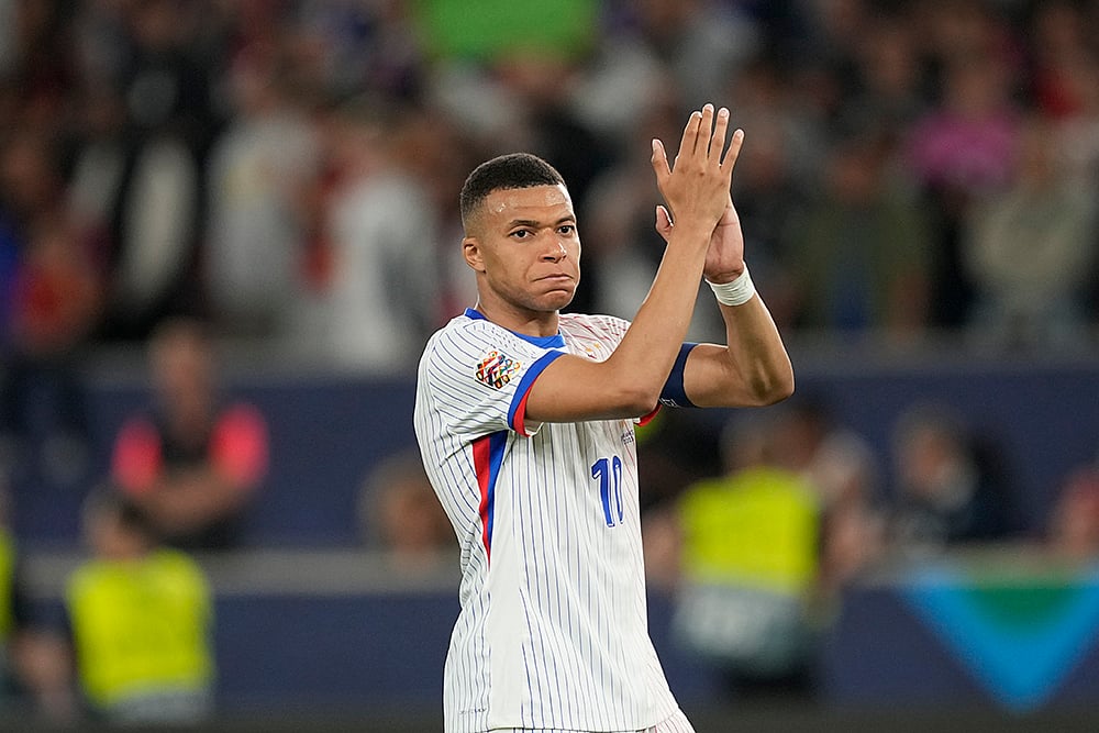 UEFA Nations League soccer Semi-final Spain vs France: Kylian Mbappe
