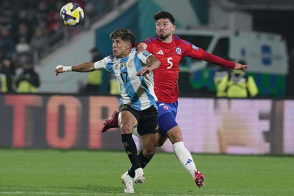 World Cup 2026 qualifying soccer match: Argentina vs Chile
