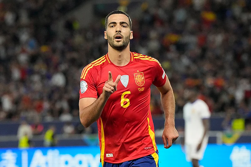 UEFA Nations League soccer Semi-final Spain vs France: Mikel Merino