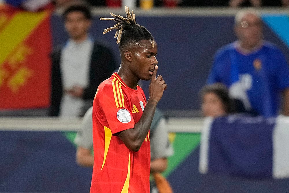 UEFA Nations League soccer Semi-final Spain vs France: Nico Williams
