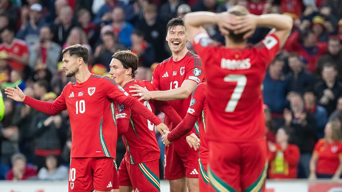 Wales celebrate beating Liechtenstein