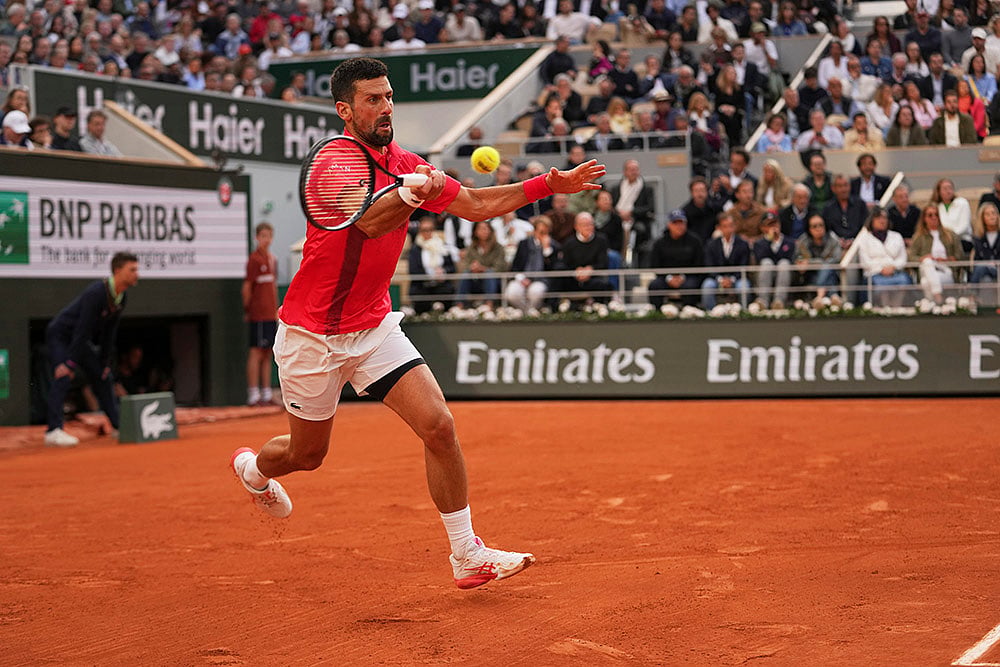 French Open Tennis 2025 Semi-Final Jannik Sinner vs Novak Djokovic