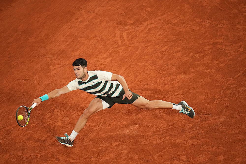 French Open Tennis 2025 Semi-Final Carlos Alcaraz vs Lorenzo Musetti 