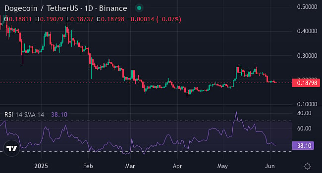Dogecoin (DOGE) price Graph