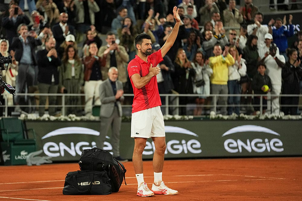 French Open Tennis 2025 Semi-Final Jannik Sinner vs Novak Djokovic
