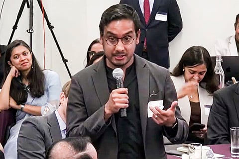Shashi Tharoor replies to question from his son in US