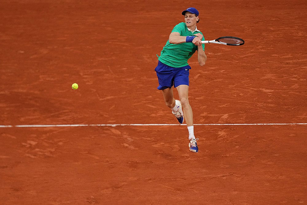 French Open Tennis 2025 Semi-Final Jannik Sinner vs Novak Djokovic