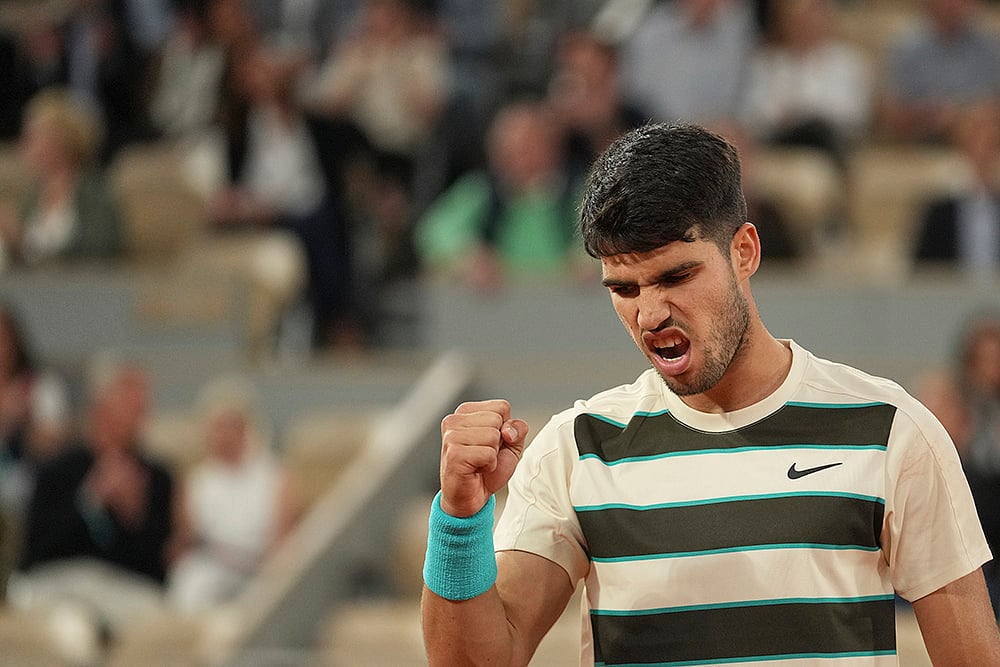 French Open Tennis 2025 Semi-Final Carlos Alcaraz vs Lorenzo Musetti 