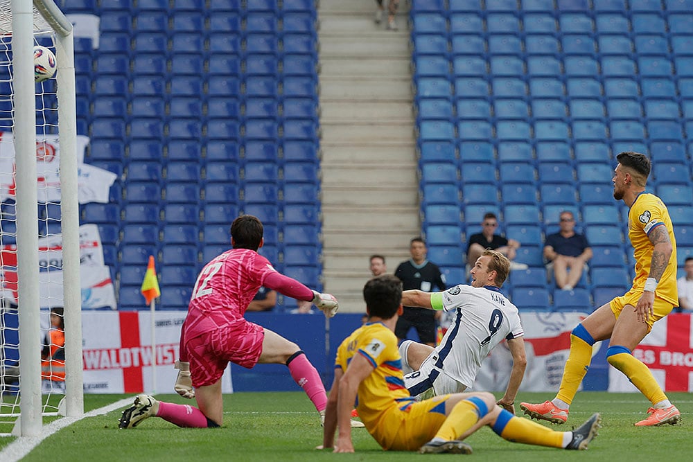 World Cup 2026 group K qualifying soccer Andorra vs England_Harry Kane