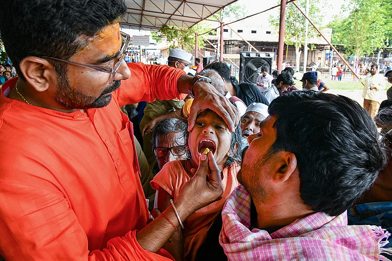 Bathini family use fish prasadam to treat asthma