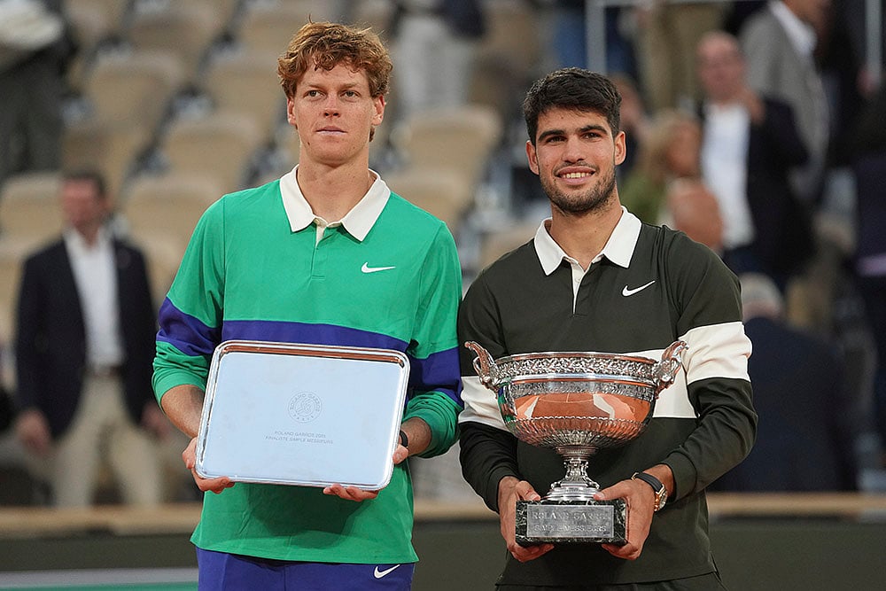 French Open 2025 Final: Carlos Alcaraz Vs Jannik Sinner  - | Photo: AP/Thibault Camus