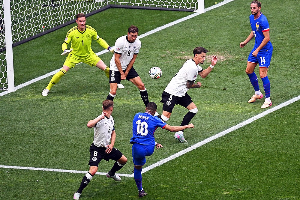 UEFA Nations League soccer Germany vs France: Kylian Mbappe
