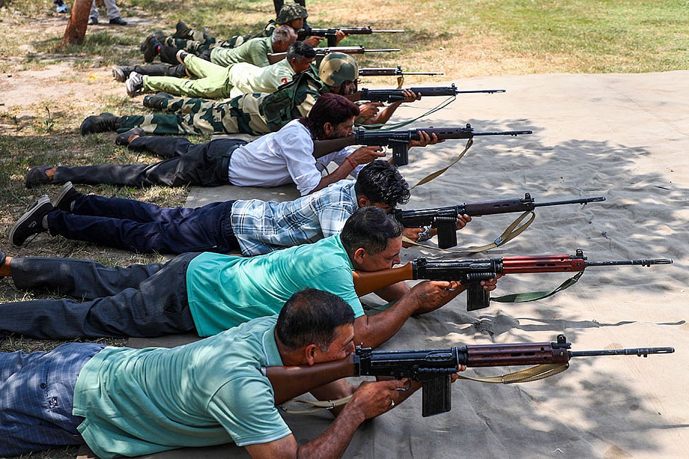 Village Defence Guards training