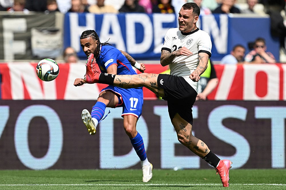 UEFA Nations League soccer Germany vs France: Malo Gusto