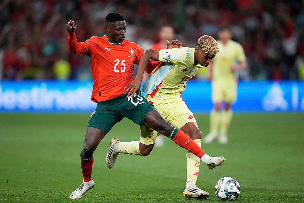 Nations League final soccer Portugal vs Spain: Nuno Mendes