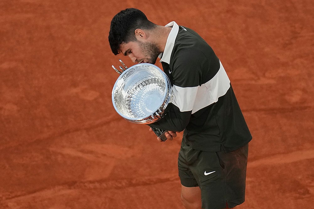 French Open Tennis 2025 Final Carlos Alcaraz Vs Jannik Sinner match pics