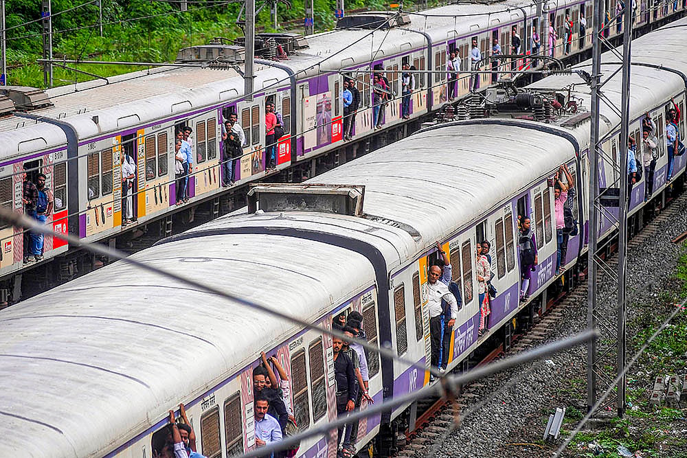 Railways commuters in Mumbai