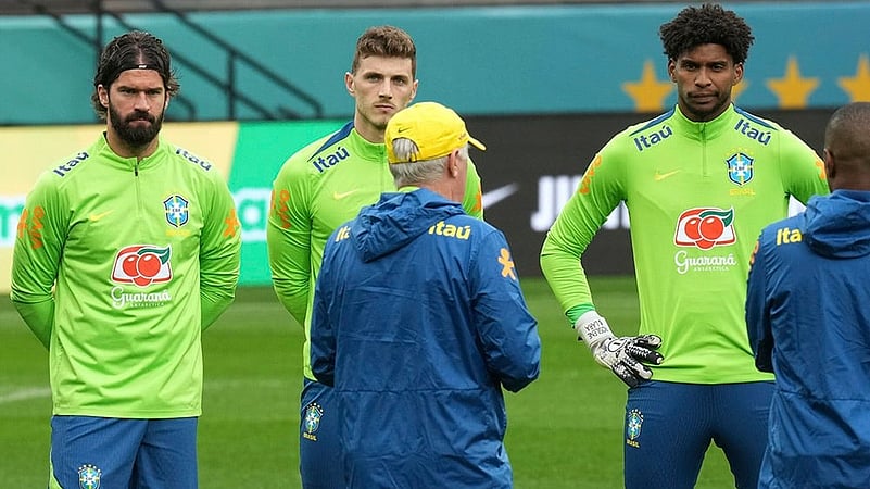 FIFA World Cup 2026 CONMEBOL Qualifiers Brazil Training session pics: Alisson Becker