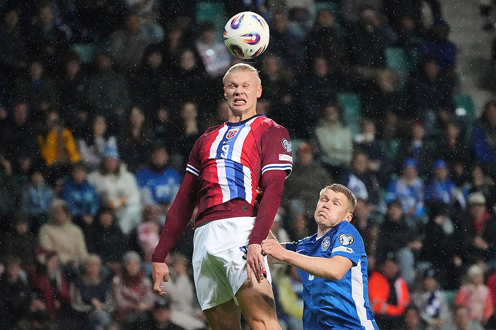 FIFA World Cup 2026 European qualifiers group I soccer match Estonia vs Norway: Erling Haaland
