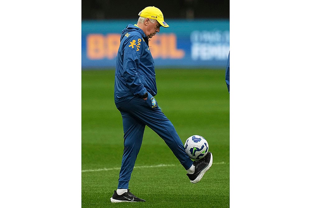 FIFA World Cup 2026 CONMEBOL Qualifiers Brazil Training session pics: Carlo Ancelotti 