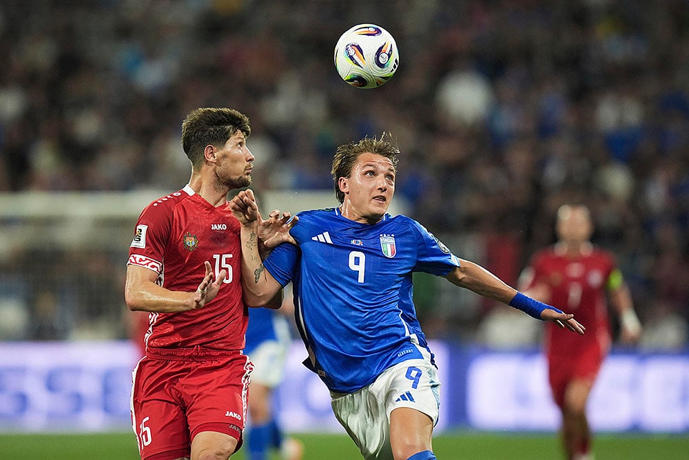| Photo: Massimo Paolone/LaPresse via AP : FIFA World Cup 2026 European Qualifiers: Italy vs Moldova