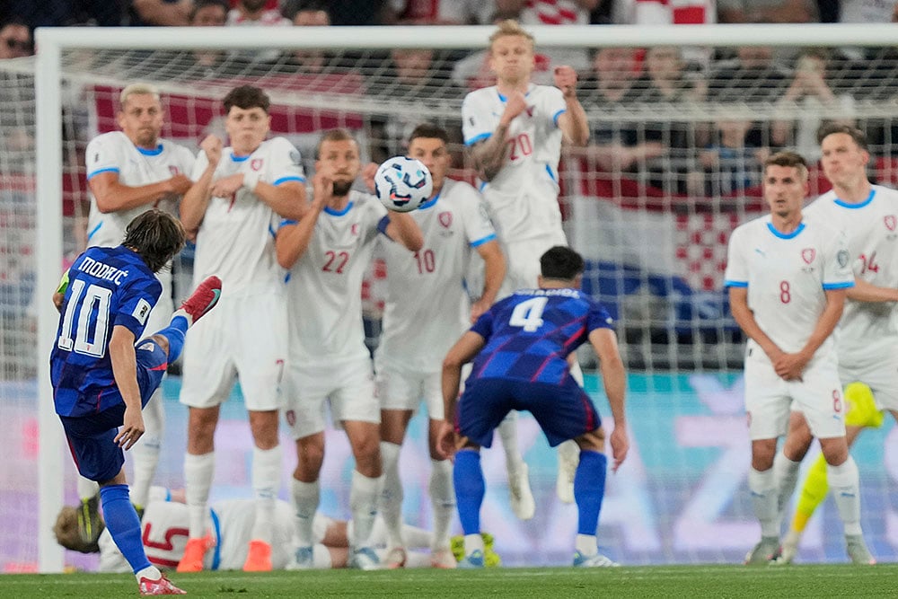FIFA World Cup 2026 European qualifiers group L soccer match Croatia vs Czechia: Luka Modric