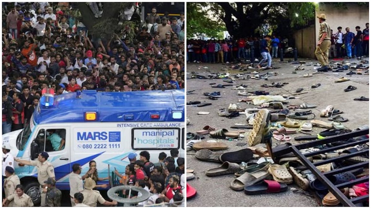 PTI : Visuals from the June 4 stampede in Bengaluru after RCB's first IPL win